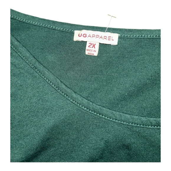 UG Apparel Michigan State University Green White  Women’s top long sleeve 2X - Picture 4 of 8